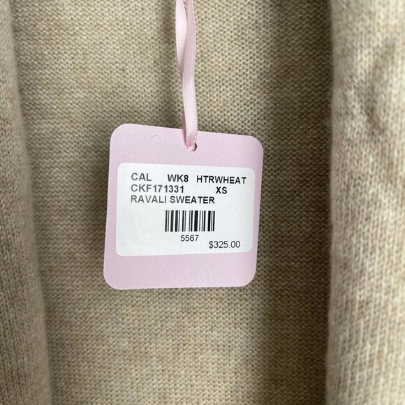 New Calypso St Barth Heatherwheat 100% Cashmere Sleeveless Ravali Sweater - Picture 5 of 8